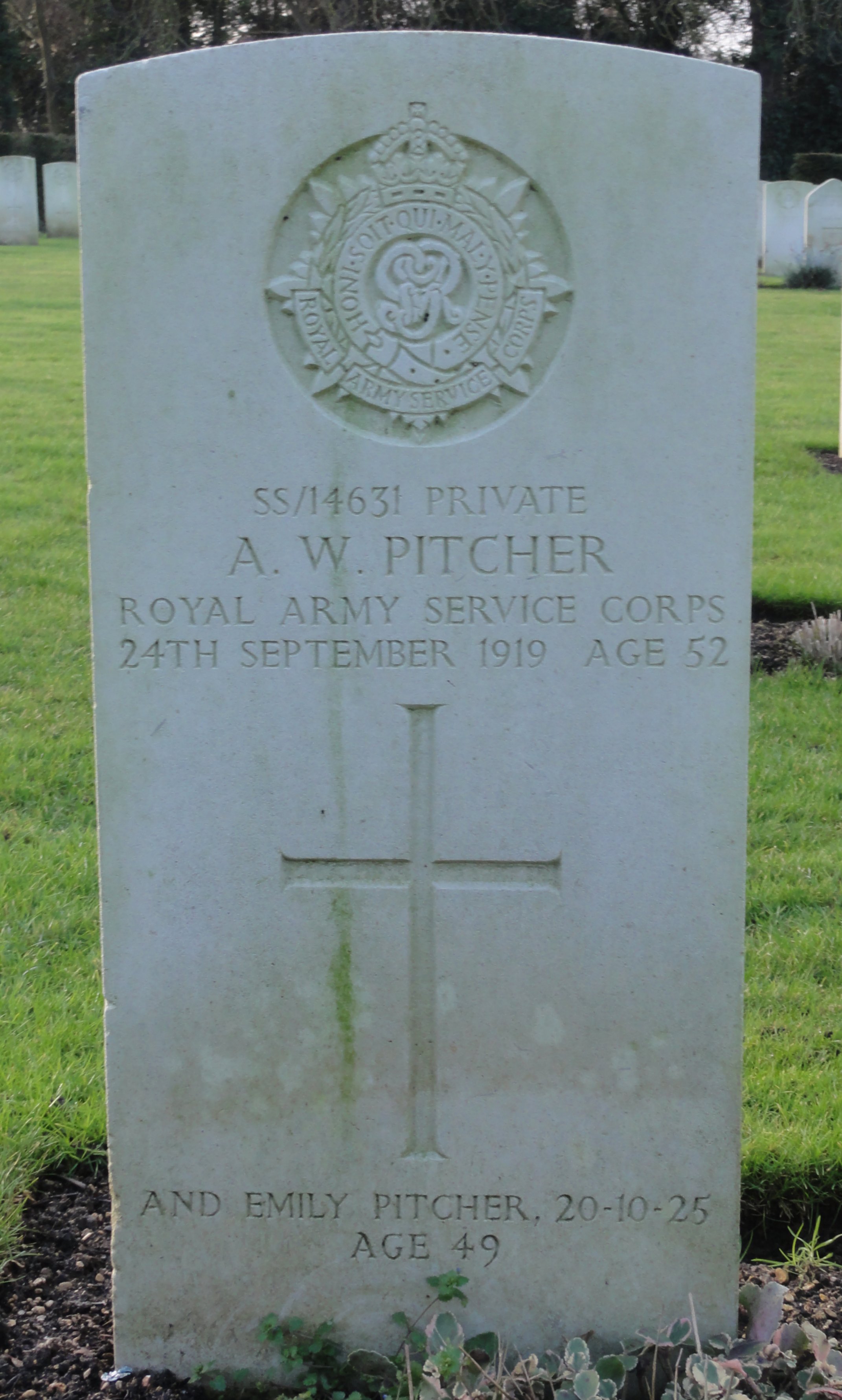[Pitcher headstone Botley Adrian Colbrook]