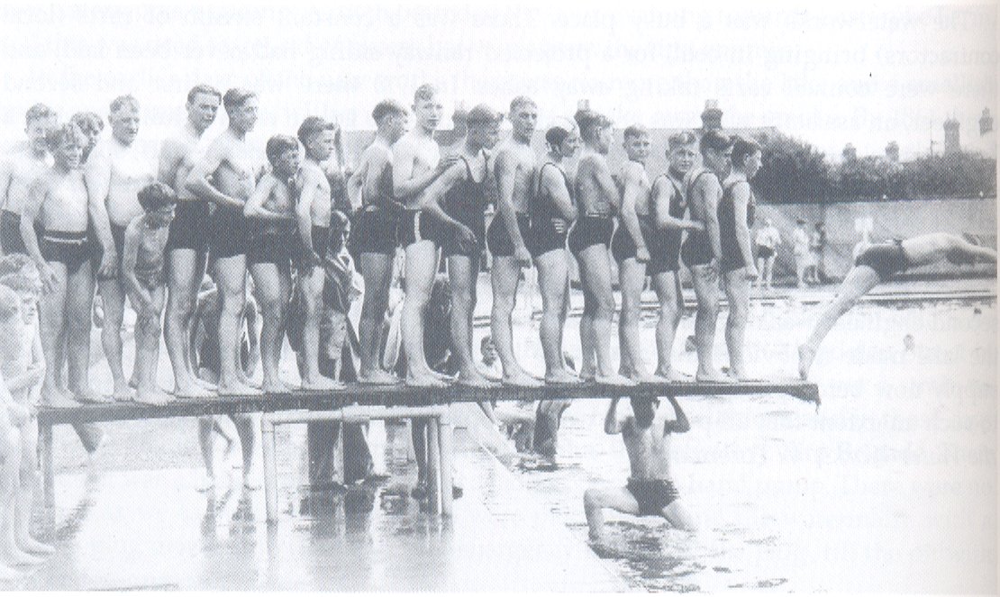 [Hinksey pools diving board 1936]