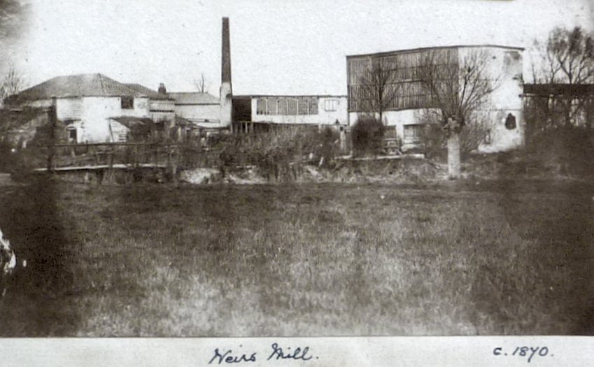 [Weirs Paper Mill, 1870 photo]