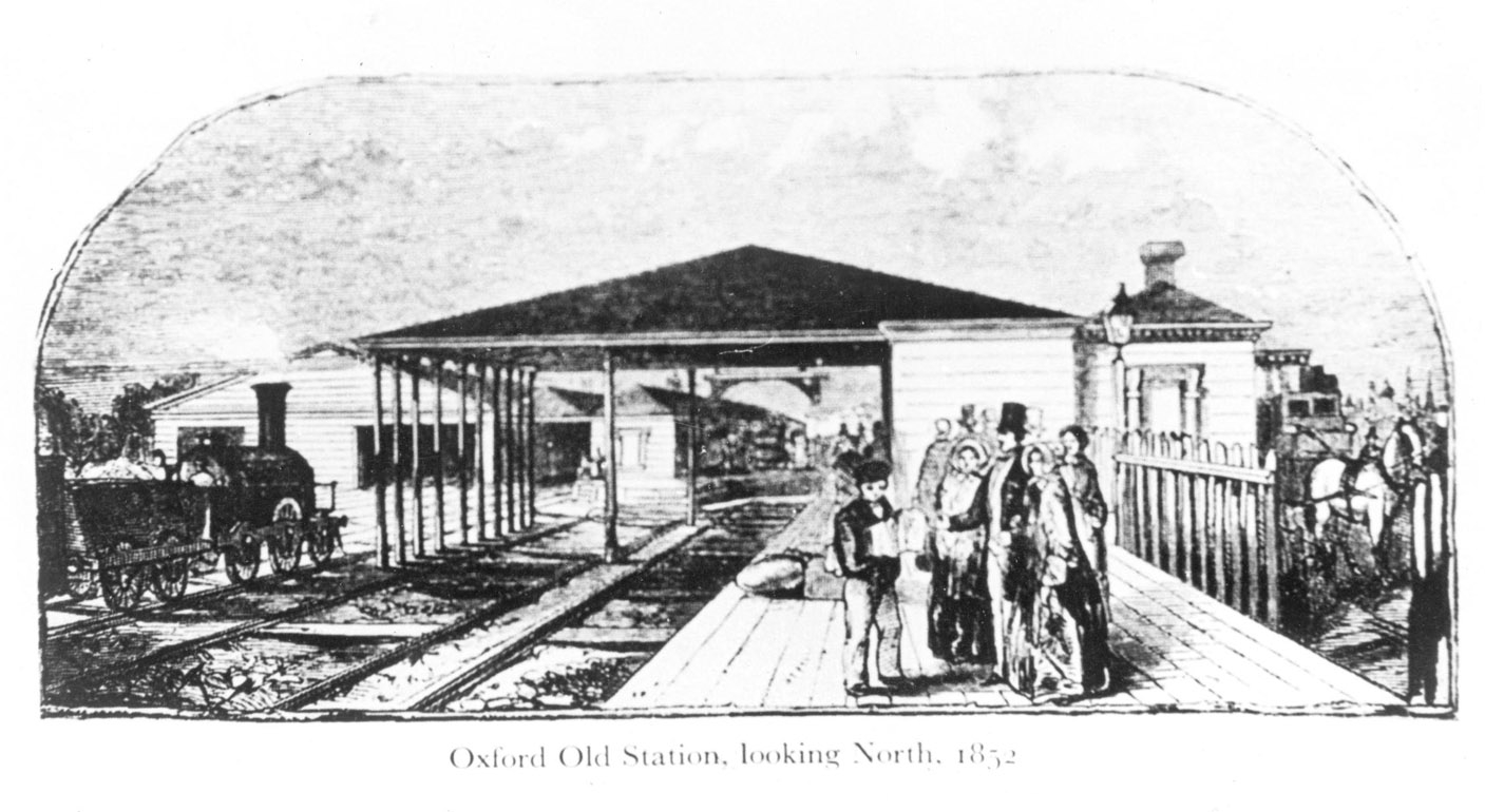 [The GWR station at Grandpont in 1852]