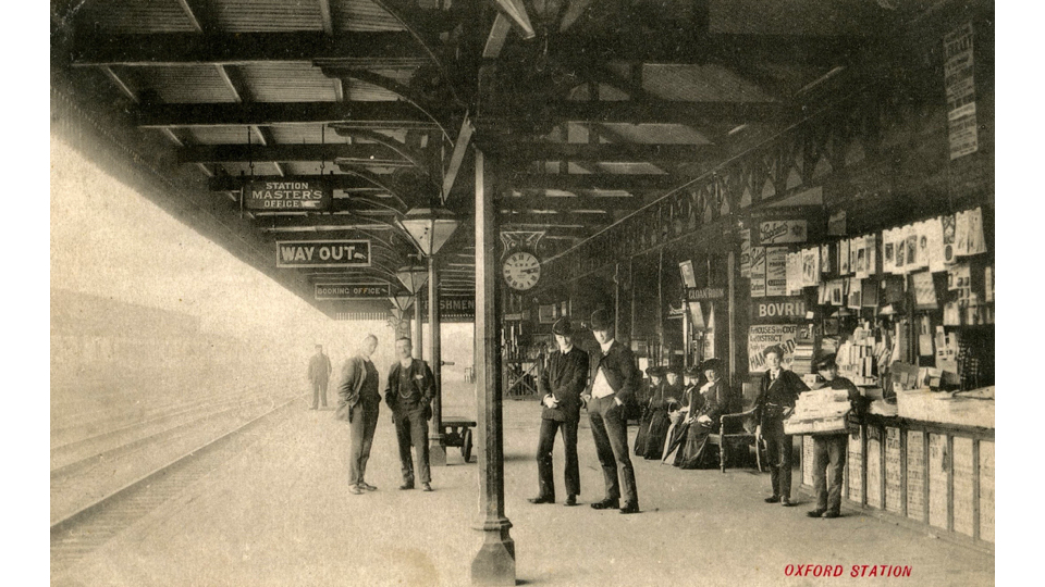 [GWR Oxford station up platform c. 1902 Laurence waters Nov 2020]