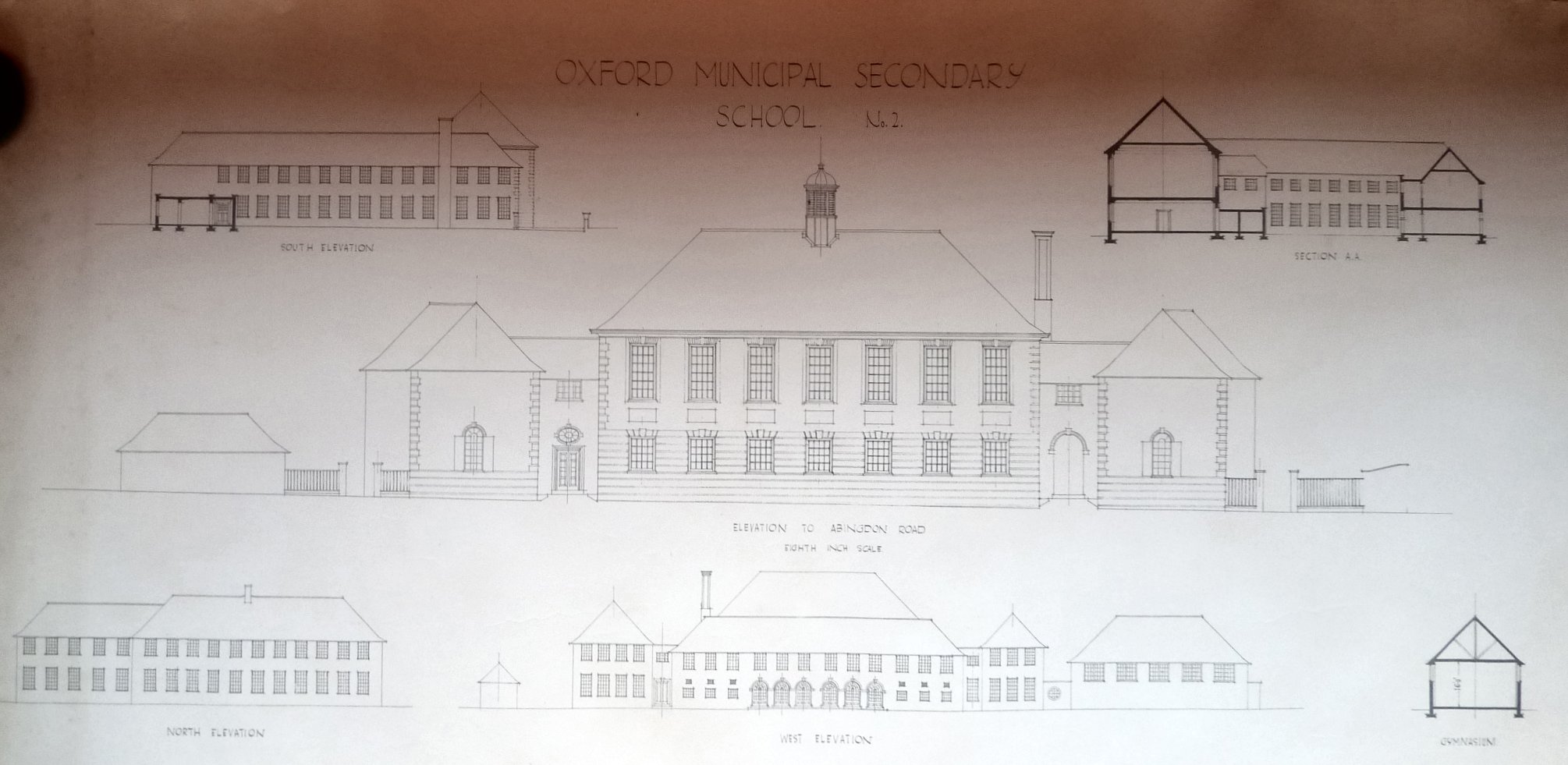 [Plans for new municipal secondary school Abingdon Road]